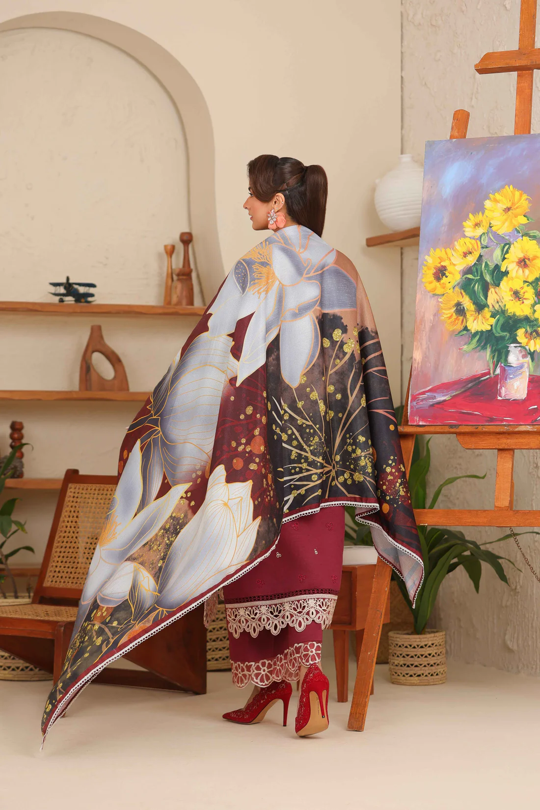 RUBRA EMBROIDERED KHADDAR 3 PCS