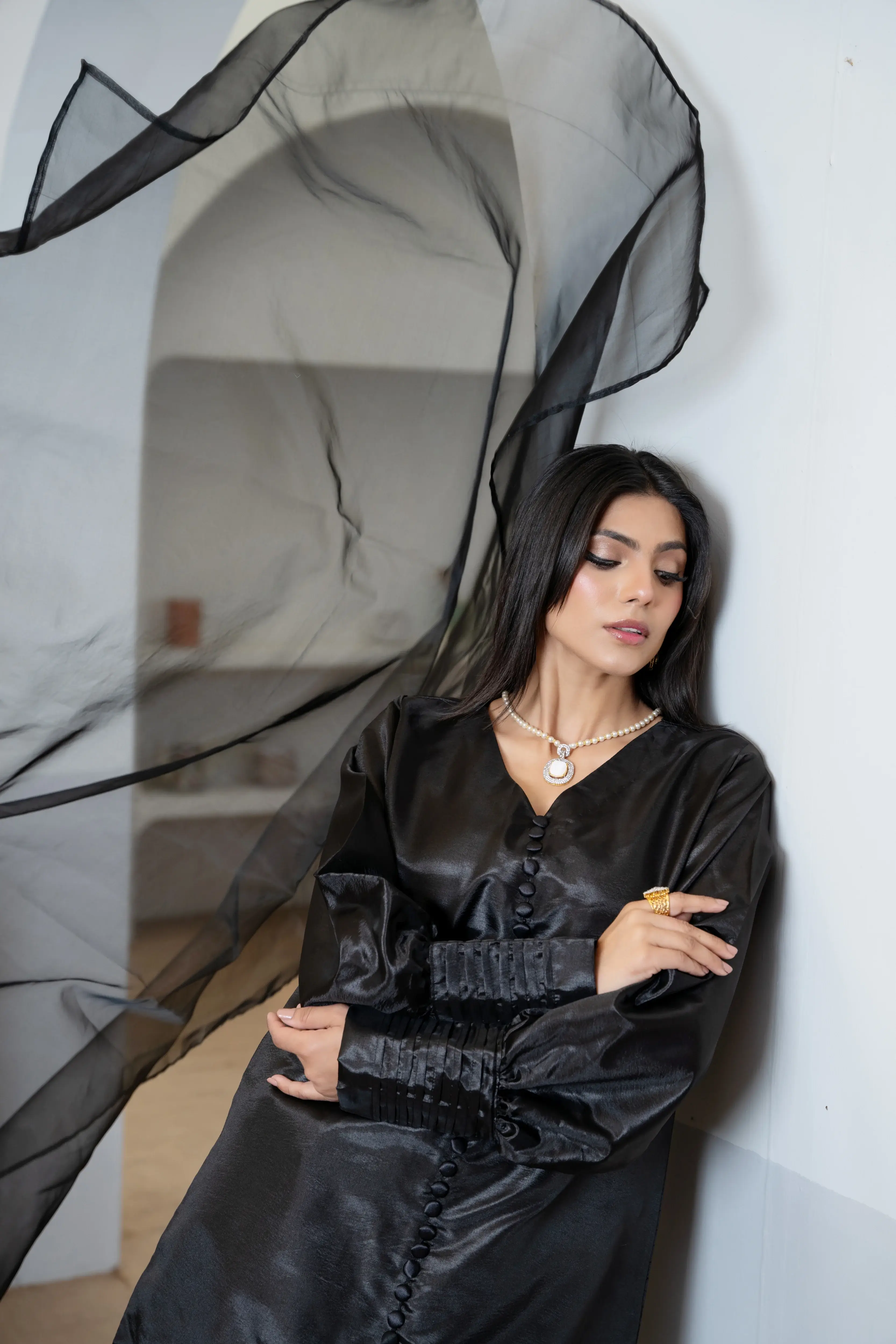 Siyaah Black Silk