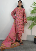 Summer Pret Lawn Pink Floral Design