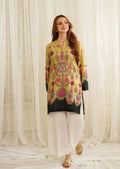 Zerin Charm Mustard Printed 2 Piece