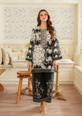 Black digital printed cor set