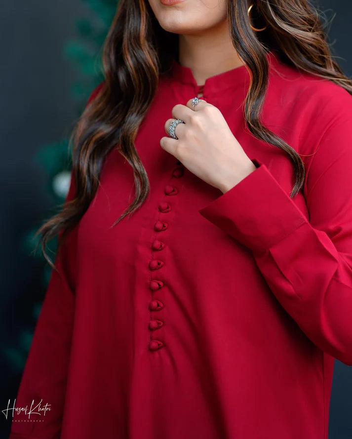 Red two piece