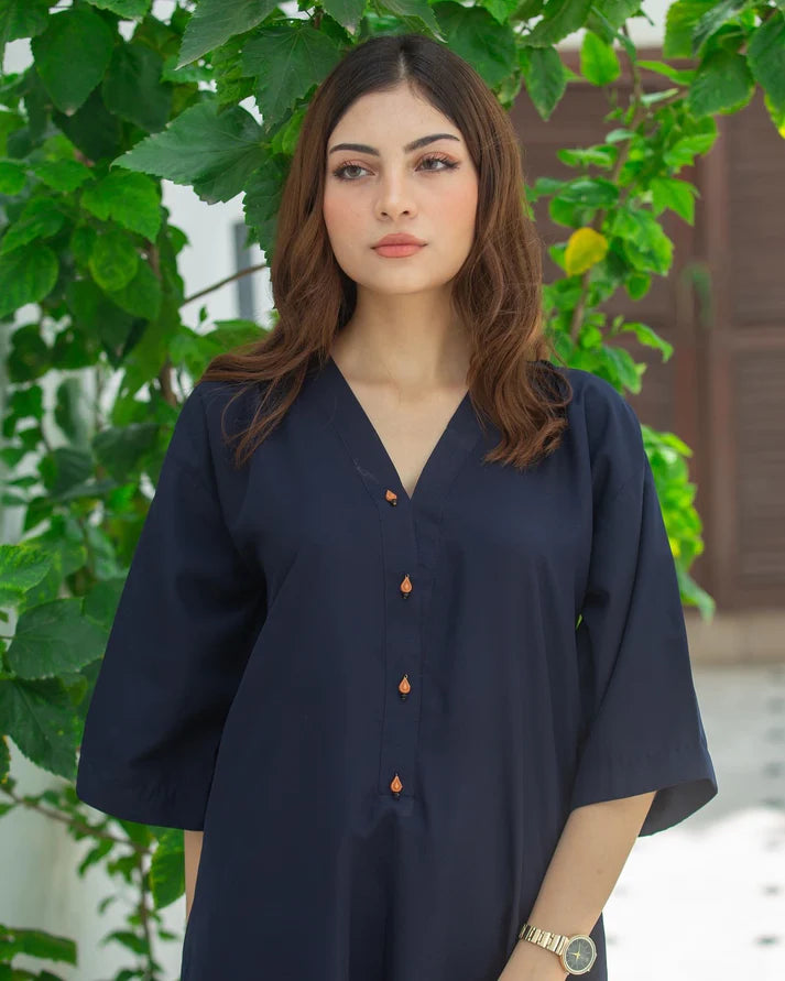 Navy blue two piece