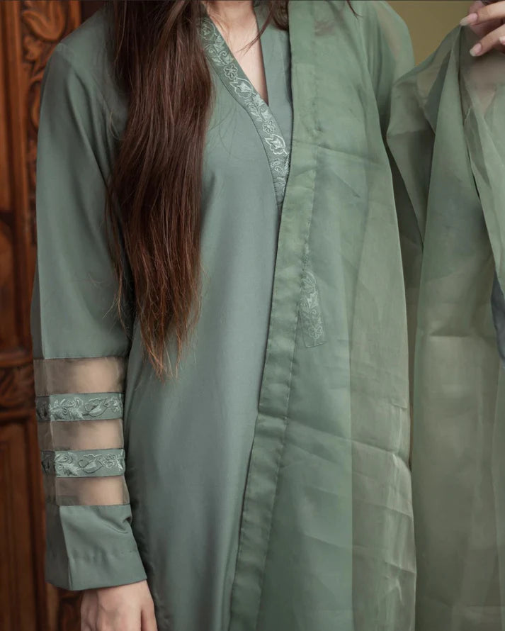 OLIVE GREEN THREE PIECE