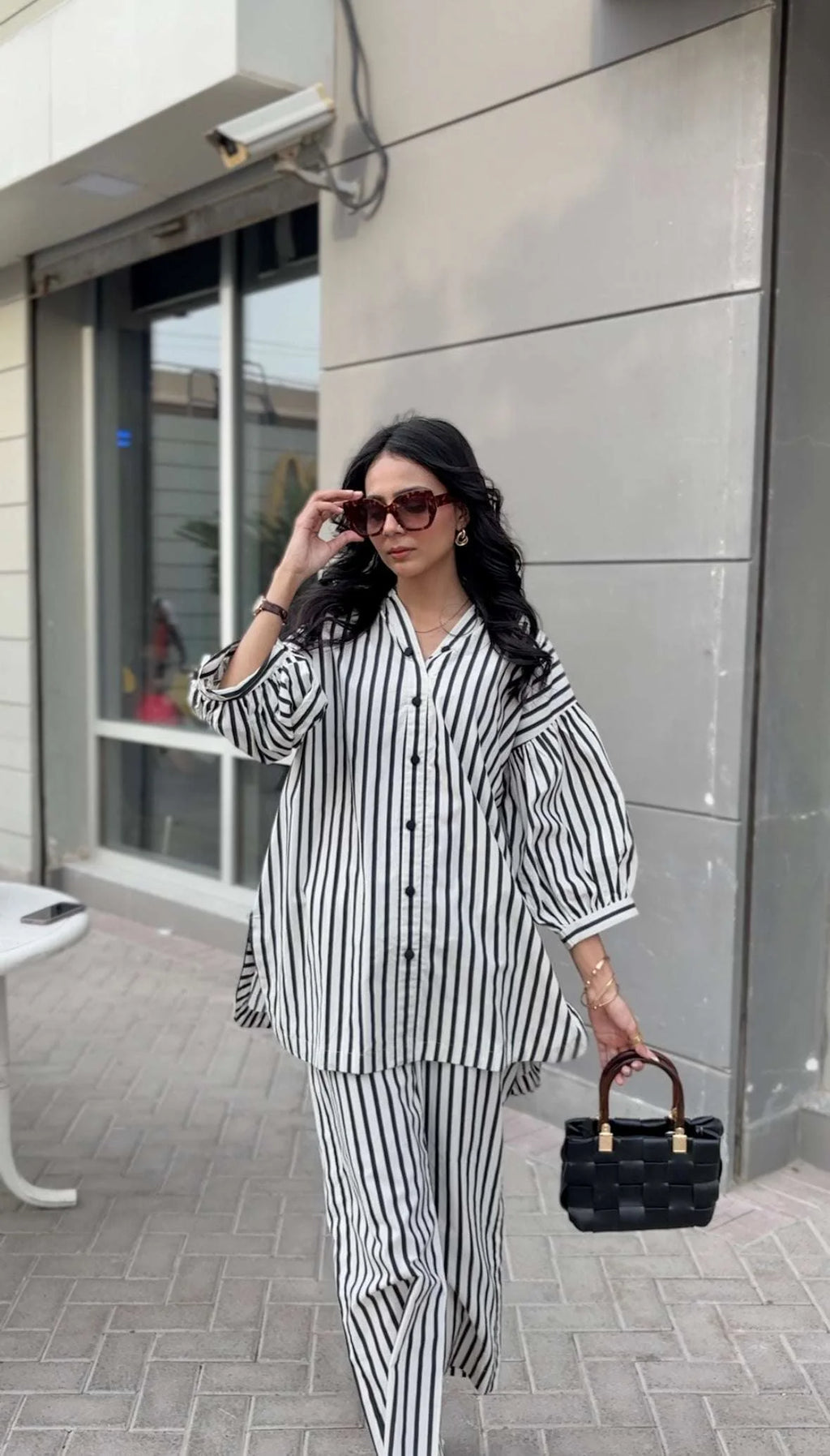 Striped Cotton Co Ord Set