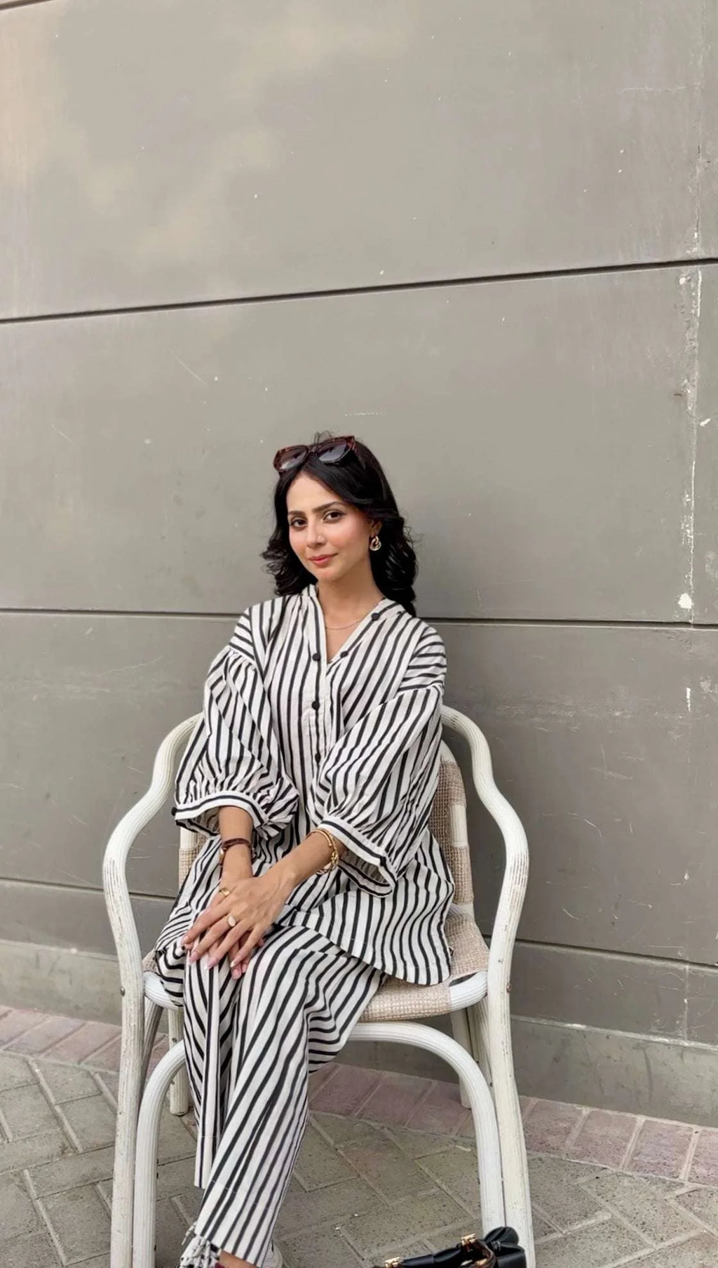 Striped Cotton Co Ord Set