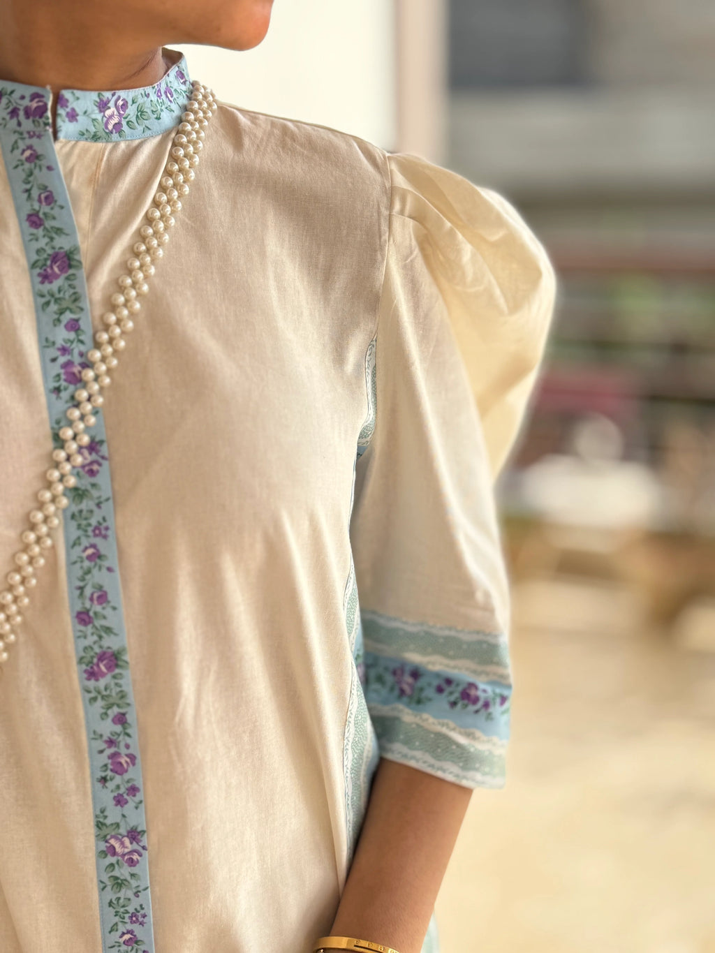 Ivory dhaka set