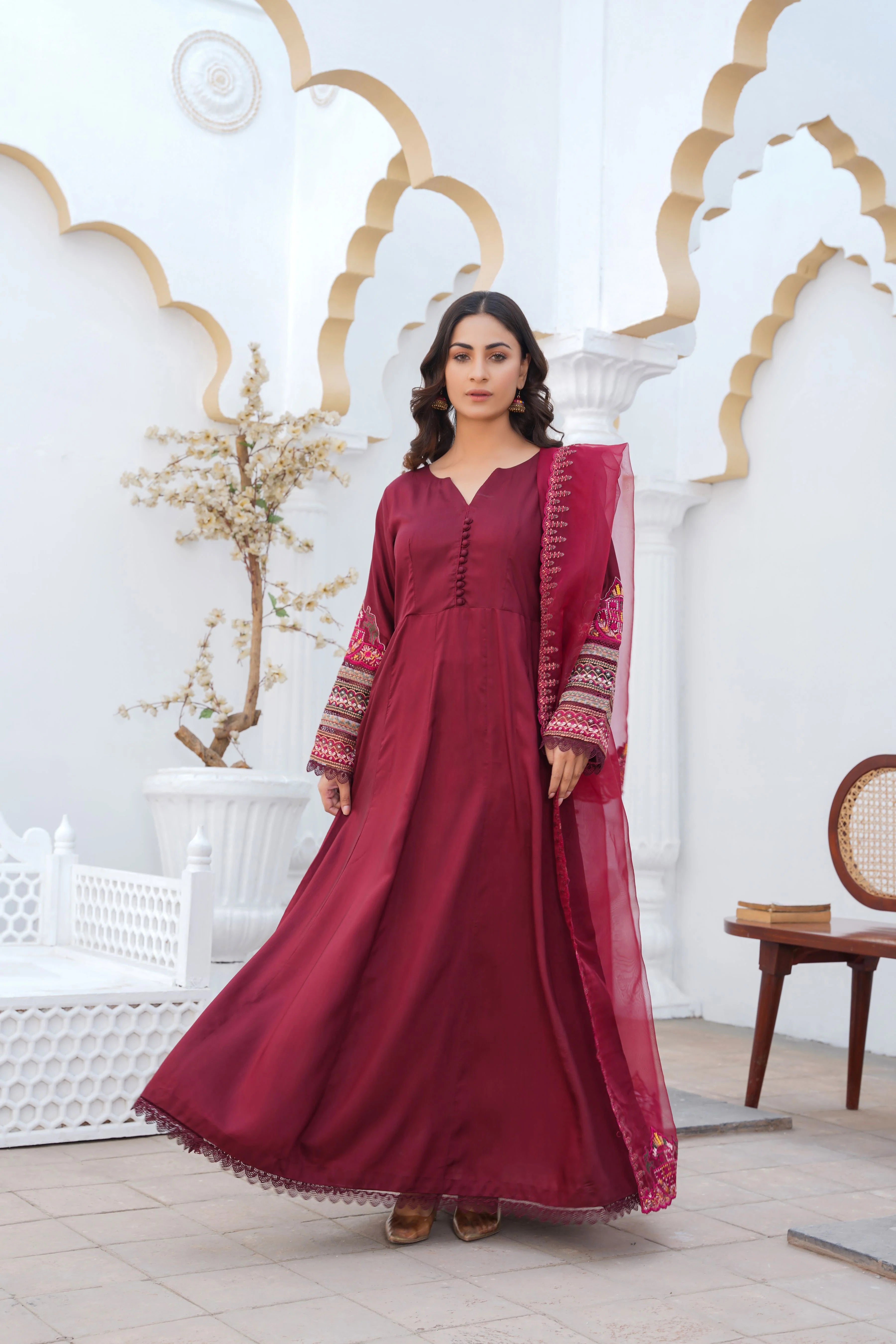 Maroon PRET Dress