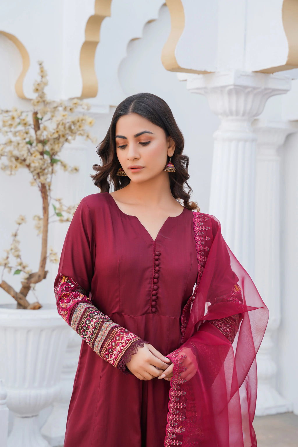 Maroon PRET Dress