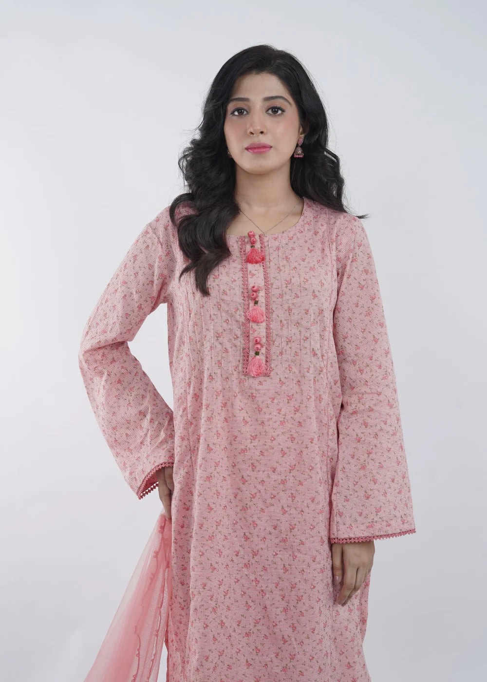 Pink Carnation Plaidnpaisley