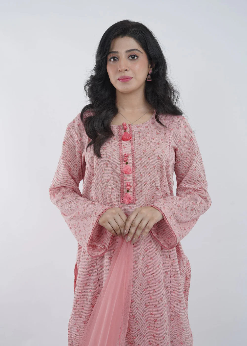 Pink Carnation Plaidnpaisley