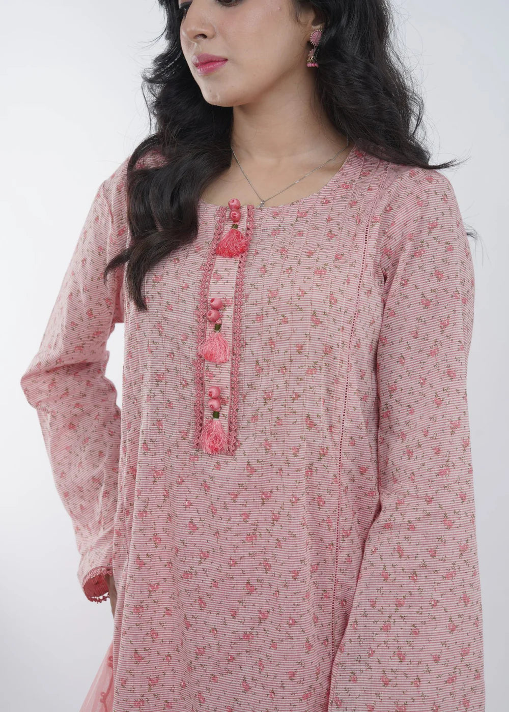 Pink Carnation Plaidnpaisley
