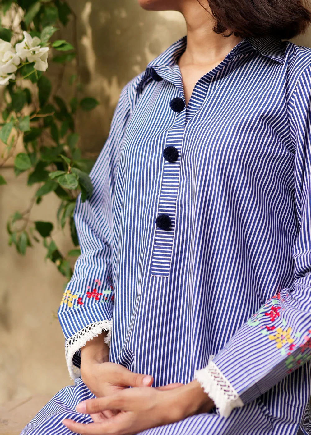 Floral aNp Stripe