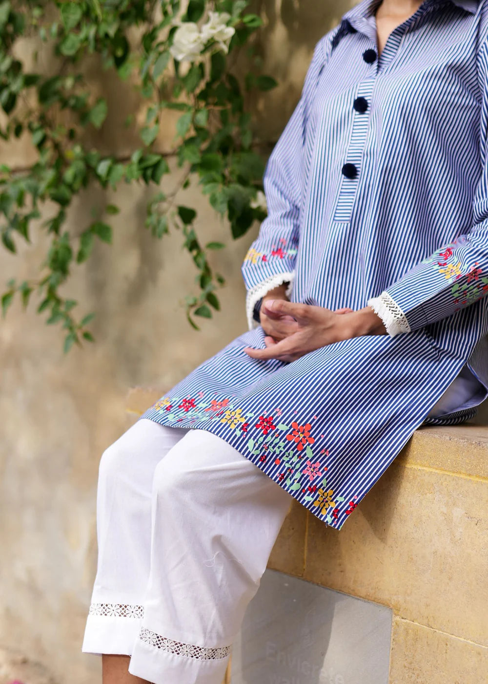Floral aNp Stripe