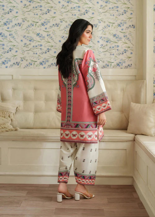 Serene Blossom Pink Printed 2 Piece