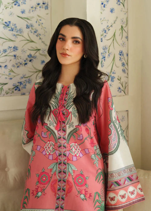 Serene Blossom Pink Printed 2 Piece