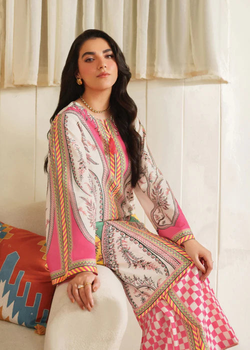 Eloura Pink Mosaic Shamoze 2Pc Suit