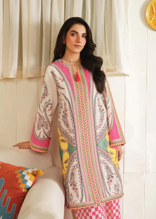 Eloura Pink Mosaic Shamoze 2Pc Suit