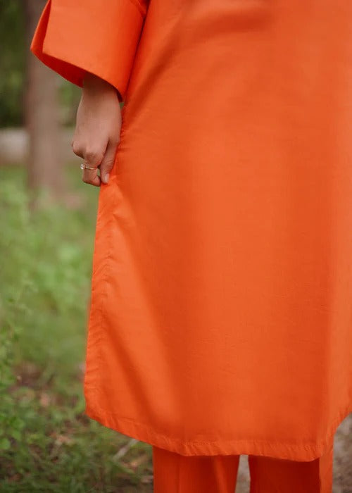 orange Co Ord Set