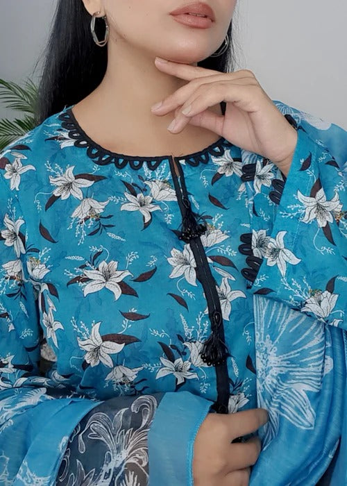 Pacific Blue Floral Design