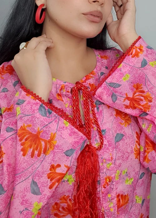 Shocking Pink Floral