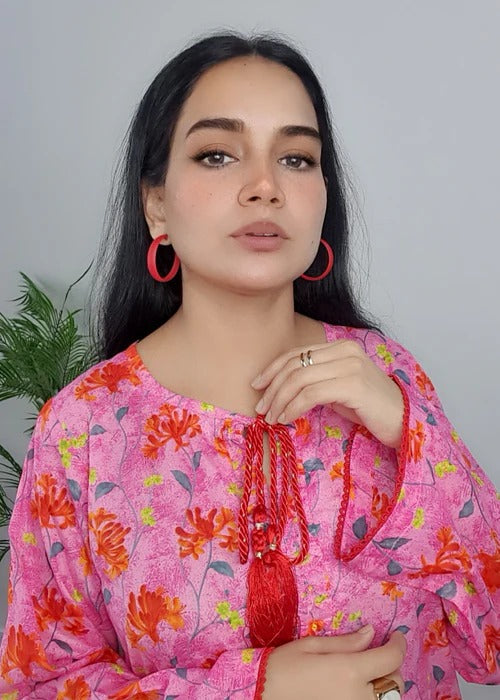 Shocking Pink Floral