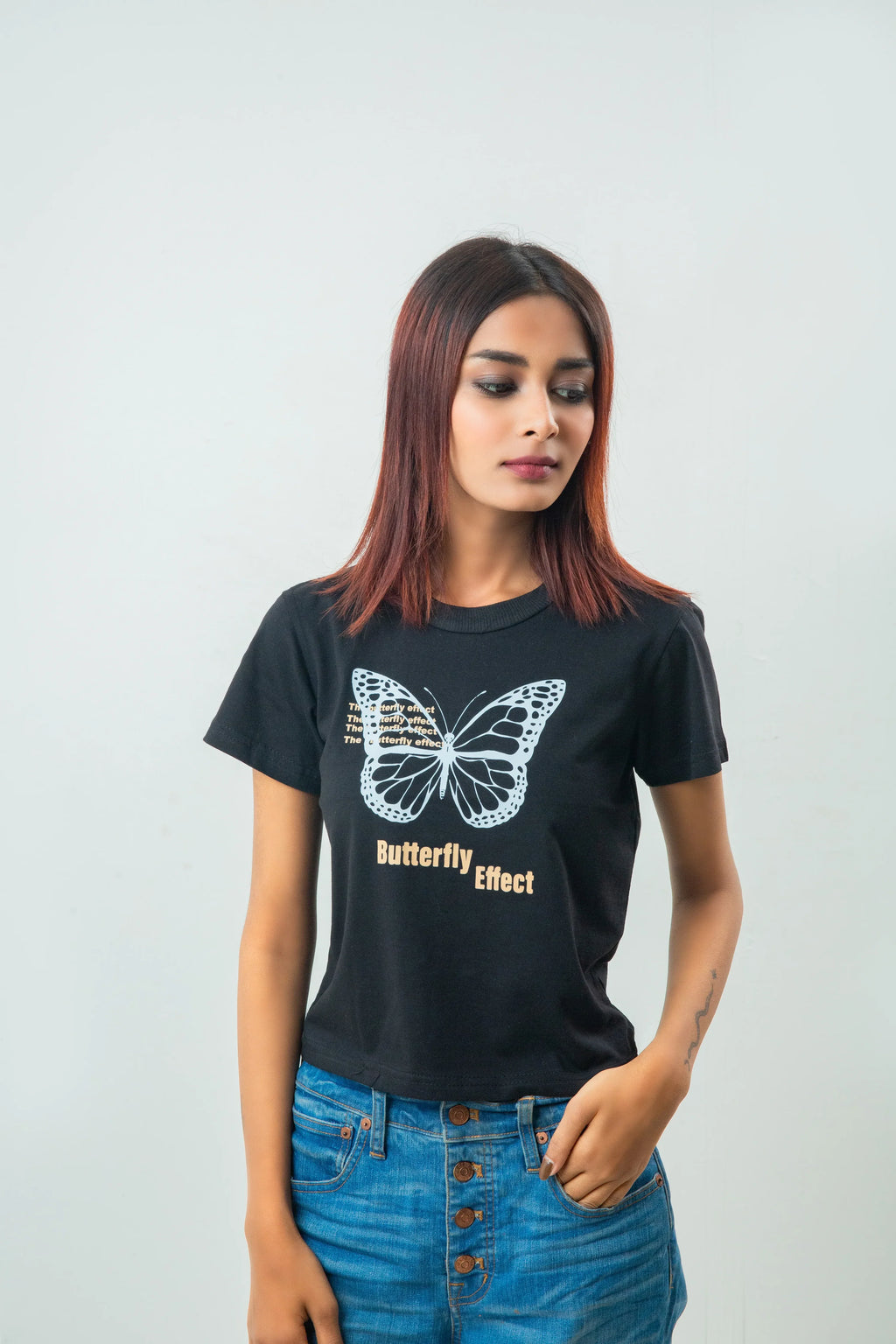 Butterfly Effect Printed T Shirt