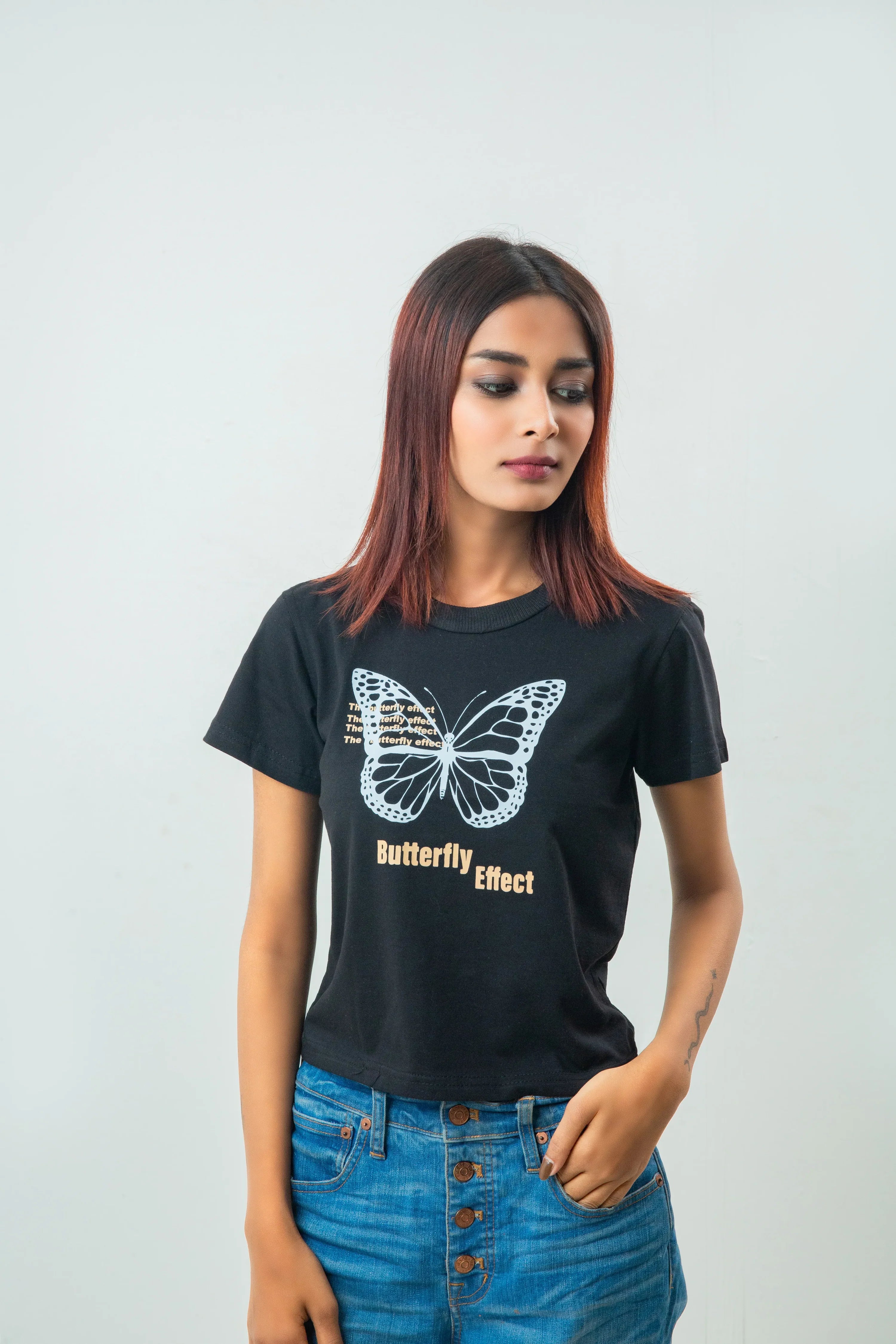 Butterfly Effect Printed T Shirt