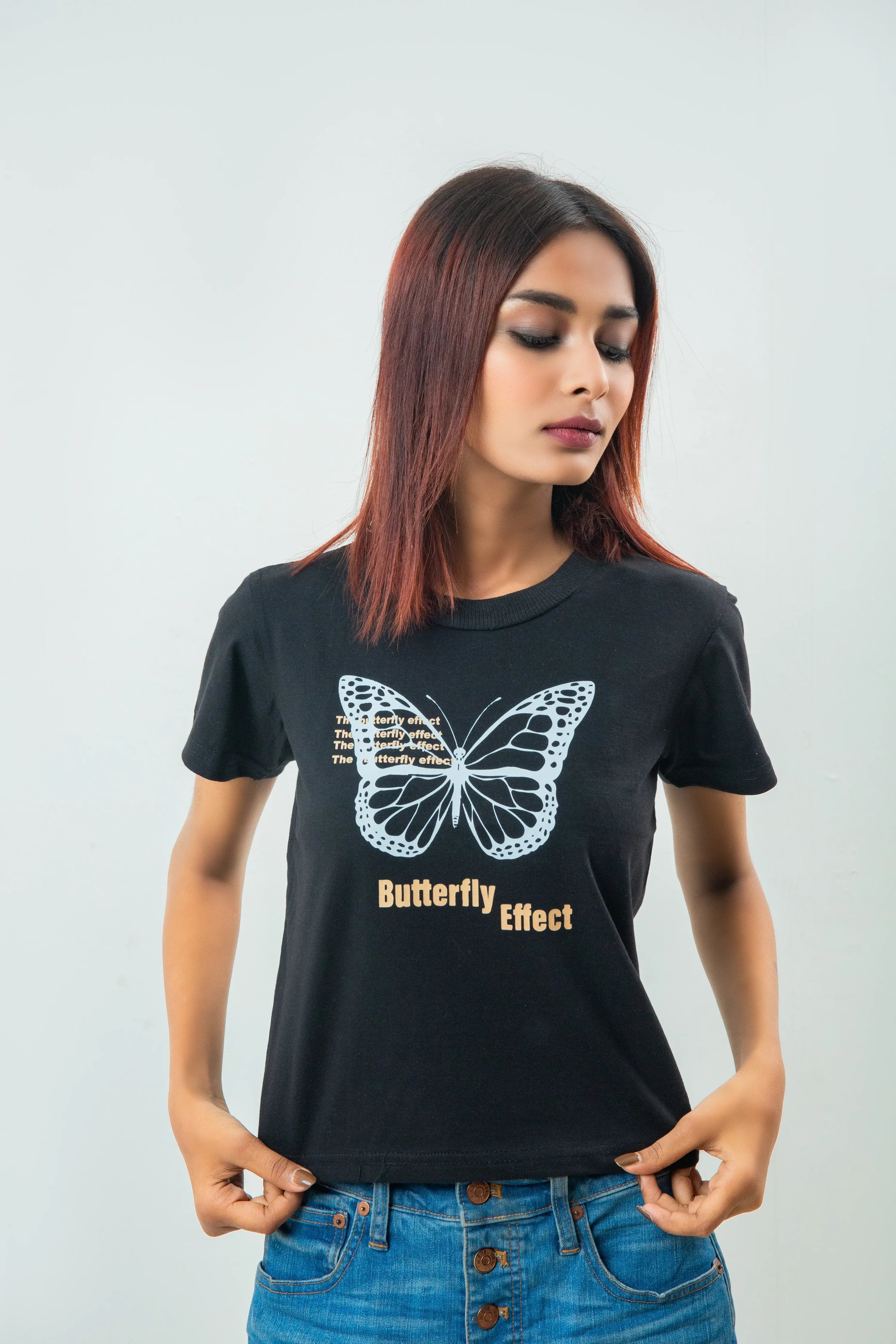 Butterfly Effect Printed T Shirt