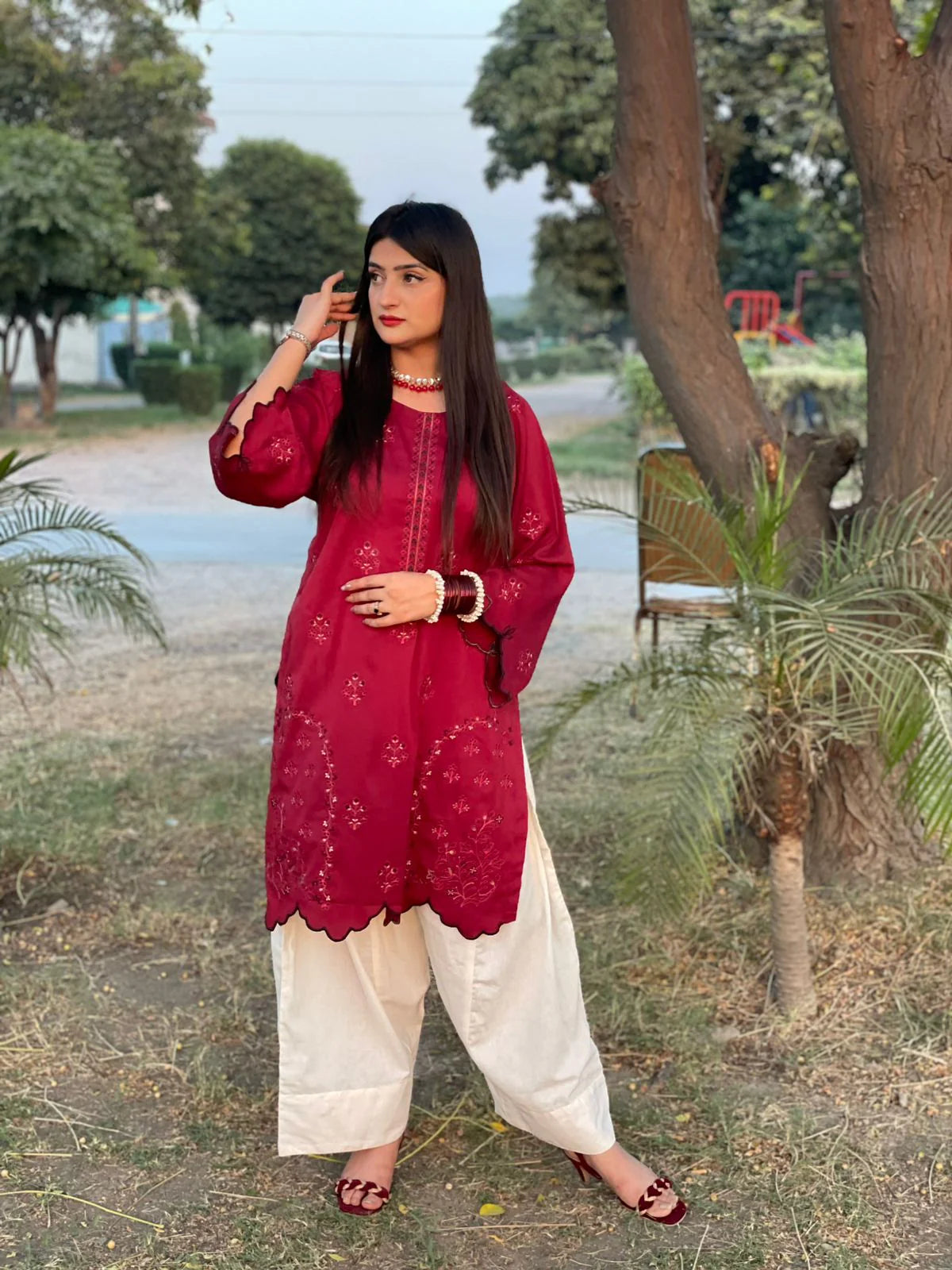 maroon chic