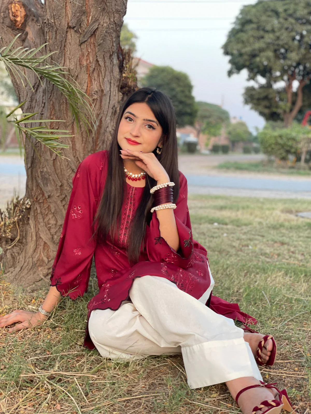 maroon chic