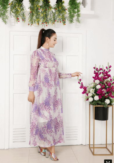 Ella Lilac Chiffon
