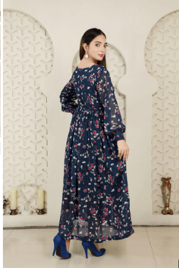 Celine Floral Chiffon Frock
