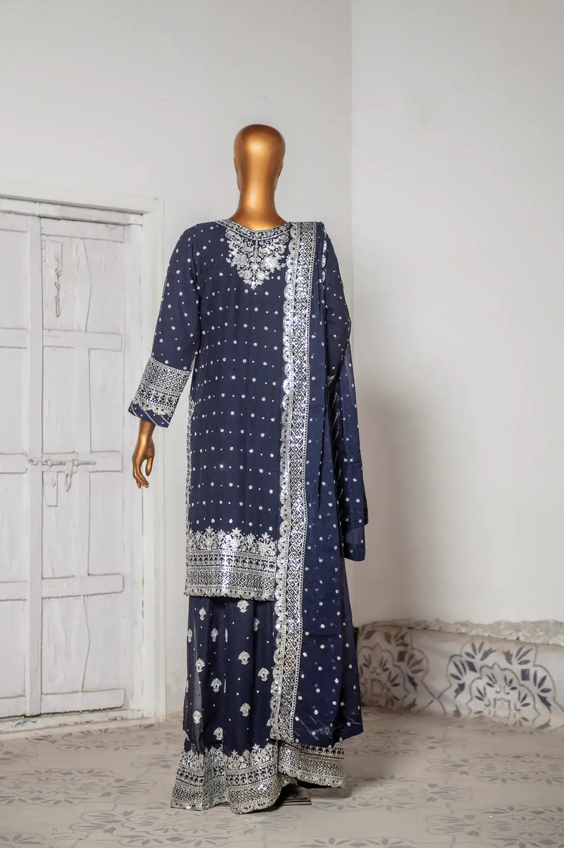 Mah Jabeen Navy Blue