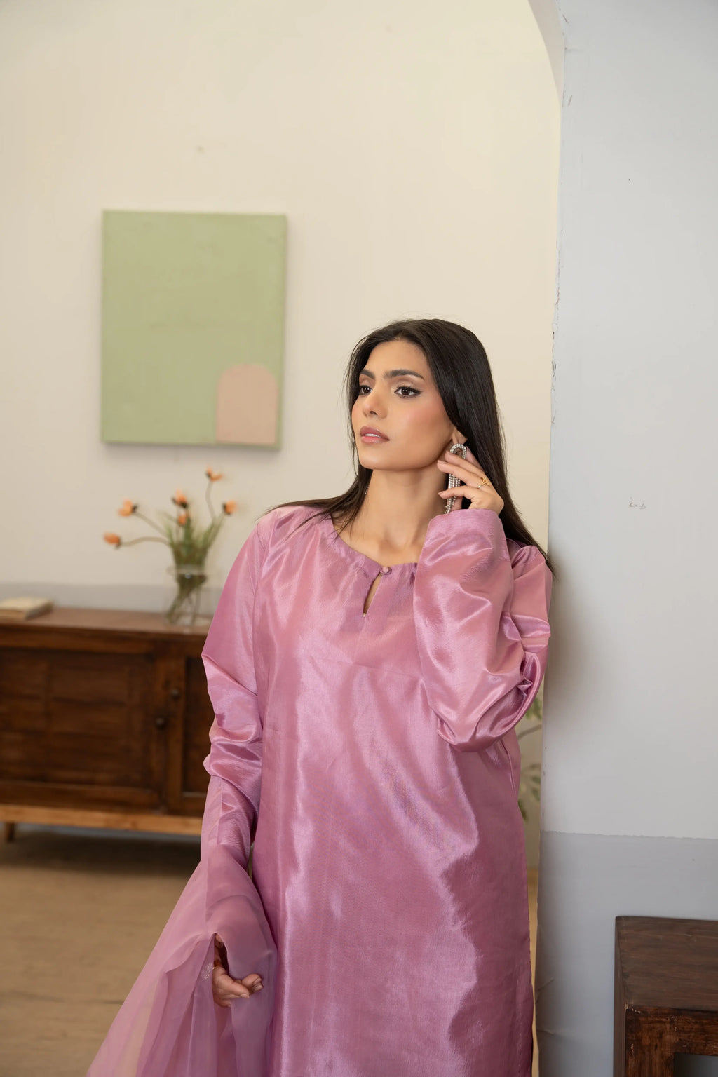 Nayab Lilac Silk