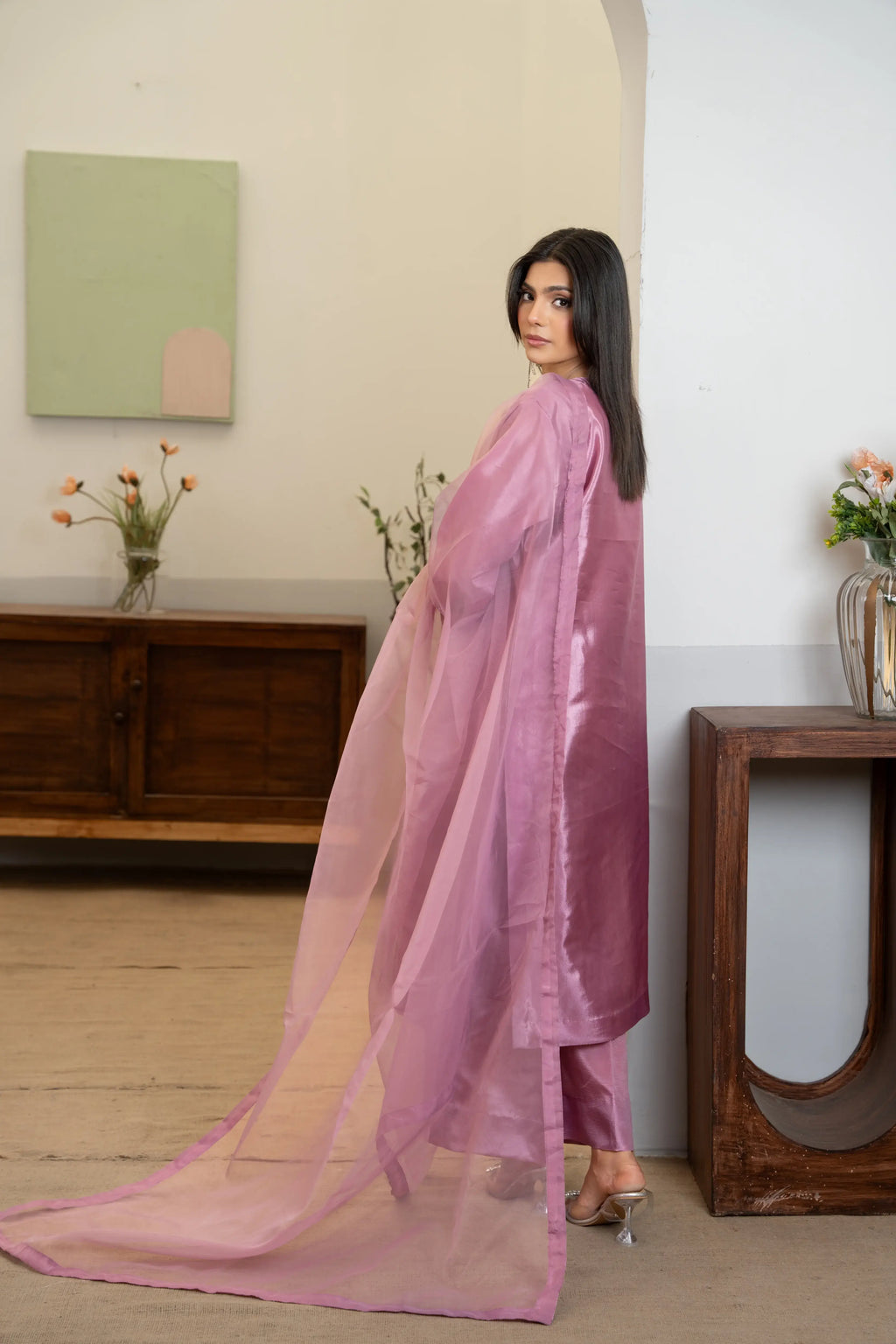 Nayab Lilac Silk