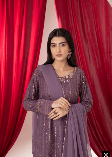 Serene Dusky Mauve Crush Palazo
