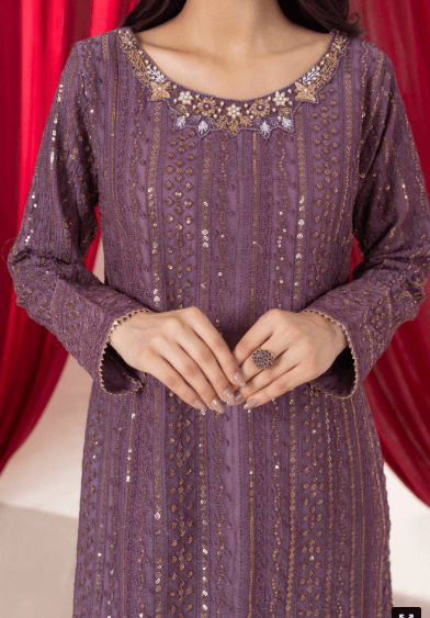 Serene Dusky Mauve Crush Palazo