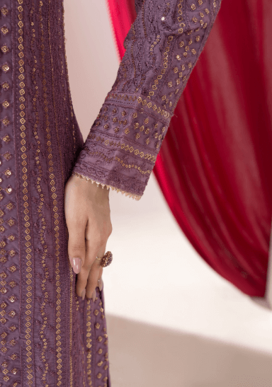 Serene Dusky Mauve Crush Palazo