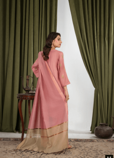 IZEL Raw Silk Peach Pink