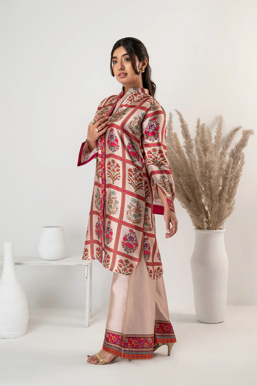 TEA PINK FLORAL 2 Piece Co ord set