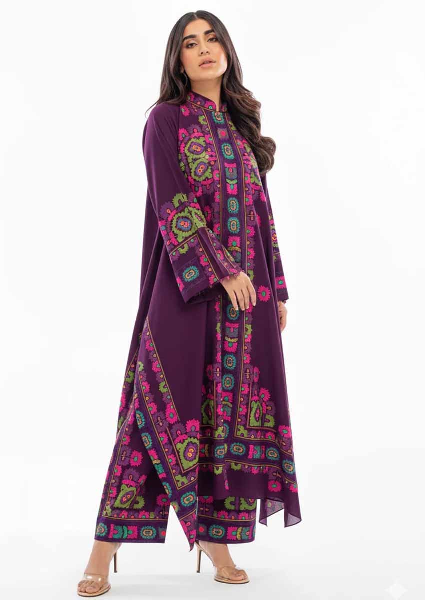 purple bold tunic