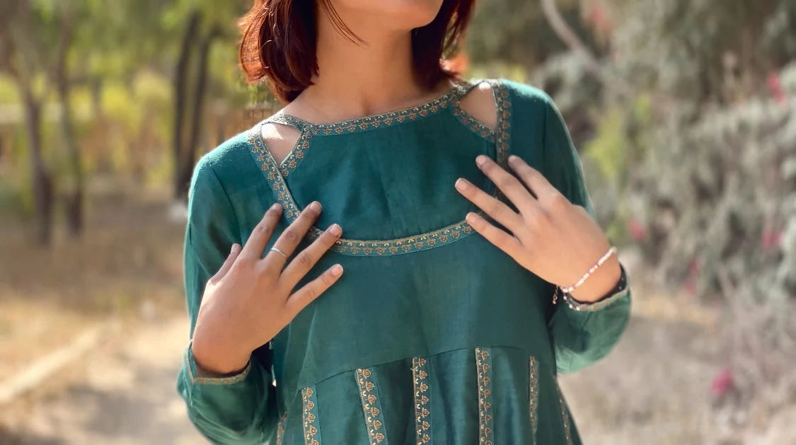 Green Dress Set