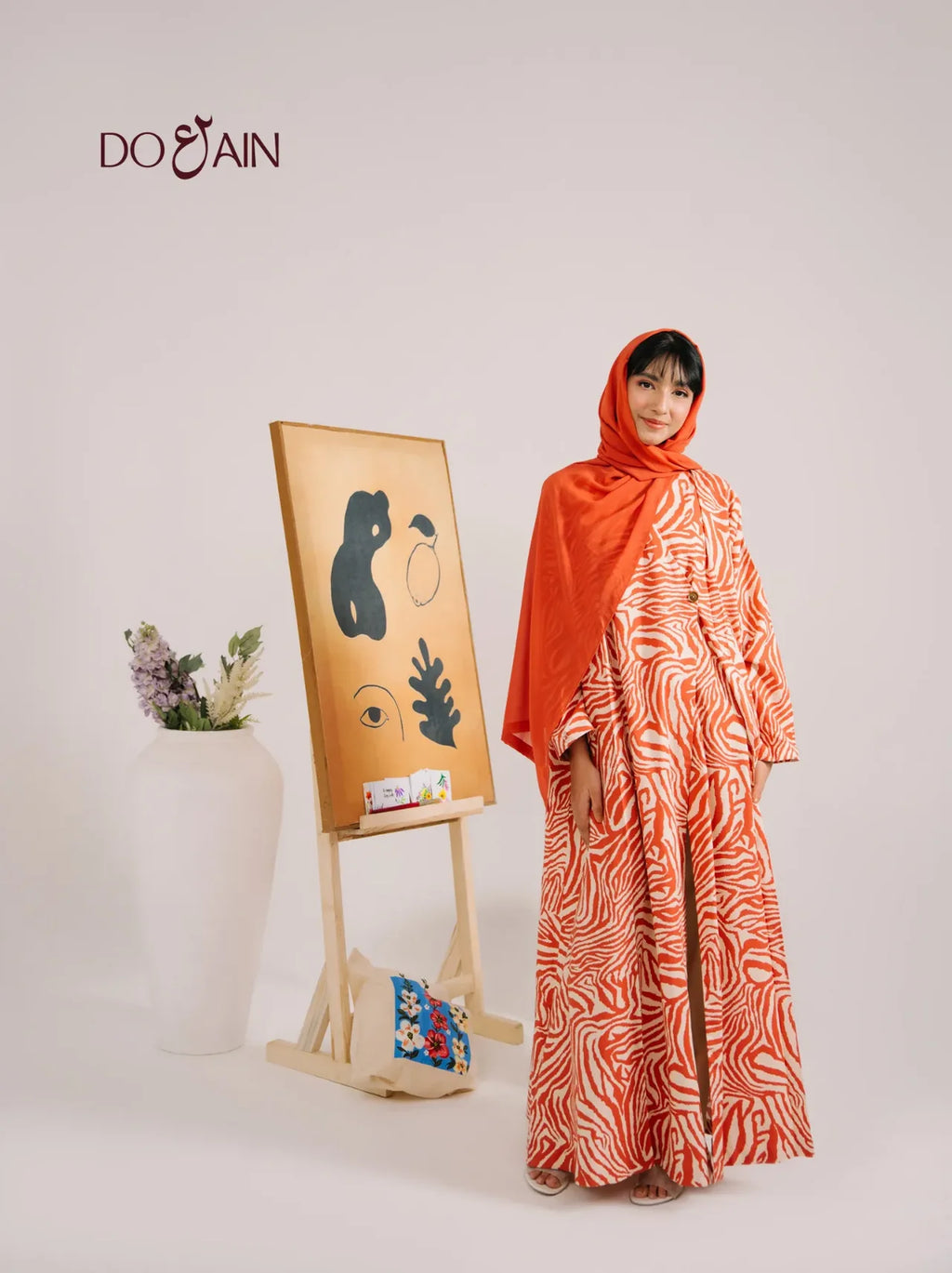 Coral Abaya