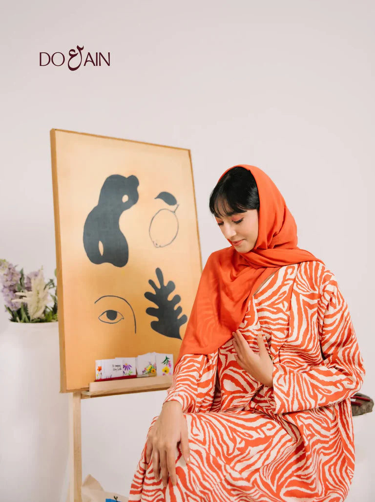 Coral Abaya