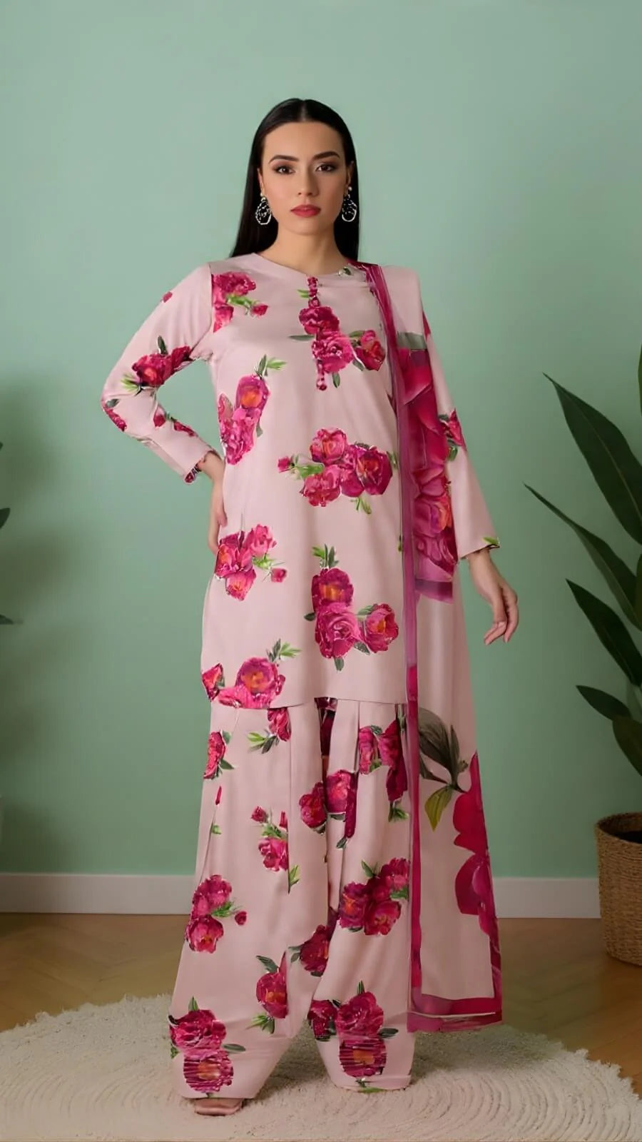 Bloom Teal Pink