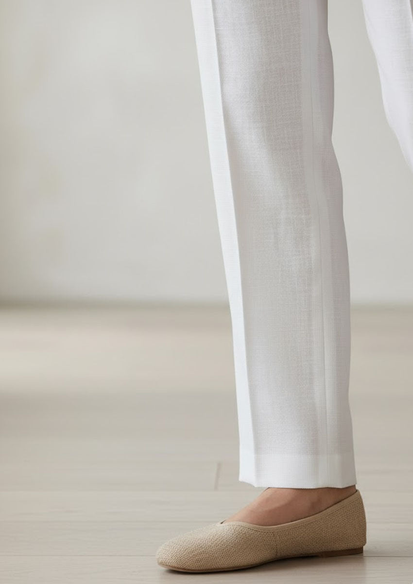 Moon White Trouser