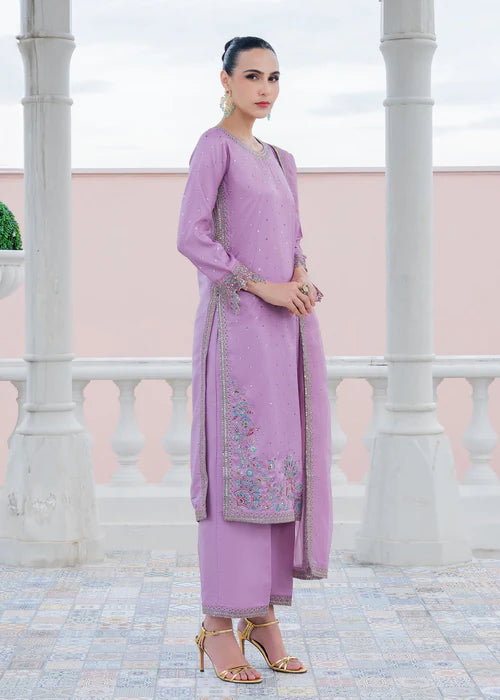 lilac embroided