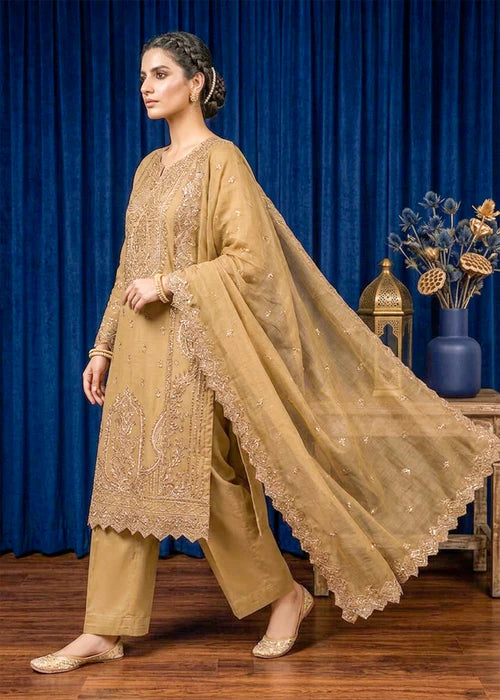 Elegant Gold Embroidered
