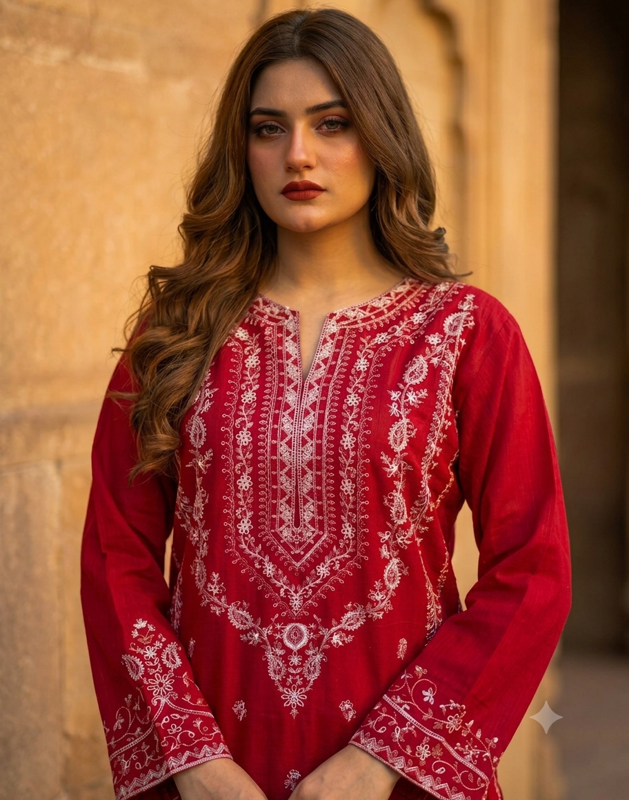 Ornate red